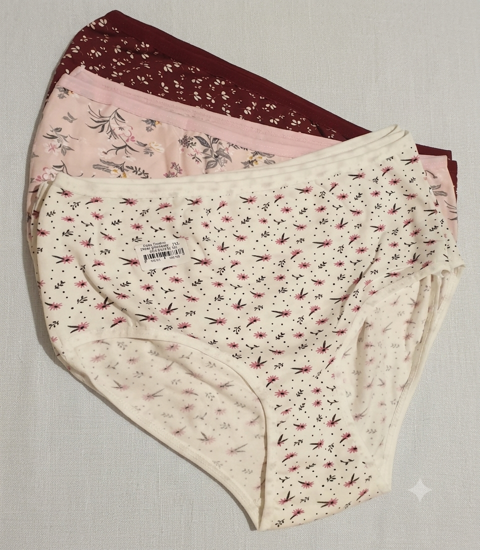 Women's Printed Slip Underwear – 2XL (906-ID-BS)