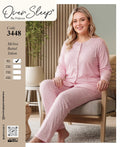 Over sleep plus size women cotton pyjama (3448)