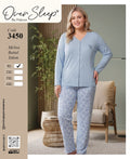 Over sleep plus size women cotton pyjama (3450)