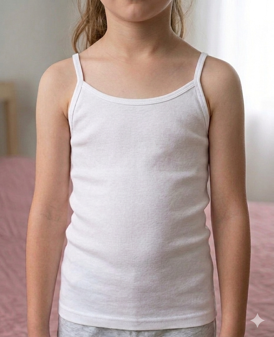 Girls' Sleeveless Undershirt – Thin Plane Doucette