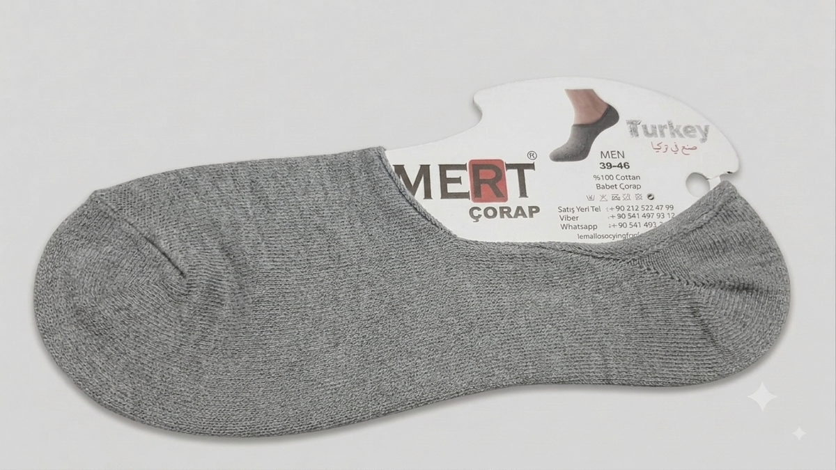 Moccasin men socks cotton (44-MOC)