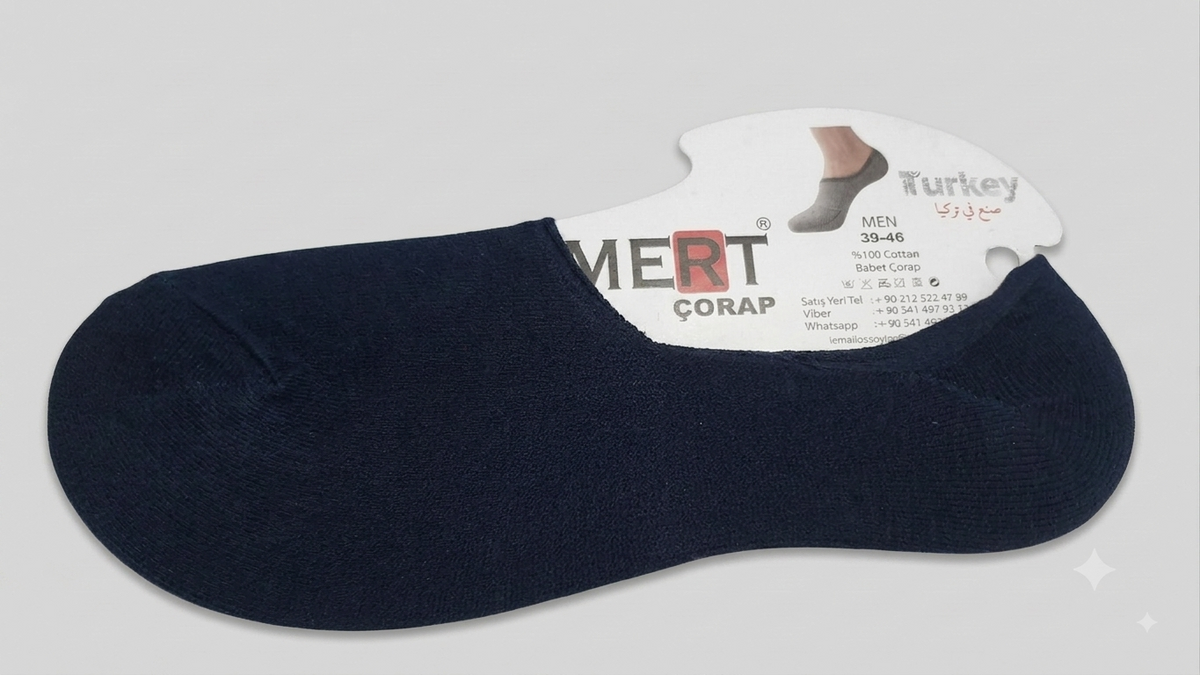 Moccasin men socks cotton (44-MOC)